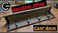 Railroad Spike Coat Rack