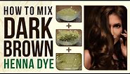 How to dye your hair dark brown at home using henna