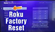 How To Factory Reset Roku
