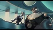 Bigweld Confronts Ratchet - Robots (2005)