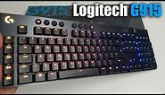 Logitech G915 Lightspeed Wireless Gaming Keyboard Unboxing and Setup