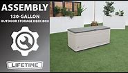 Lifetime 130-Gallon Outdoor Storage Deck Box | Lifetime Assembly Video