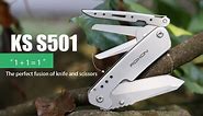Roxon S501 Folding Pocket Knife and Scissors