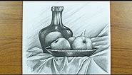 How to draw Still life with Pencil Sketch | Sketching Video | Learn to Draw