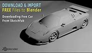Download And Import Free 3D Car Model From Sketchfab to Blender