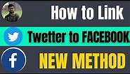 How to link twitter to Facebook 2024 | facebook to twitter not working solution