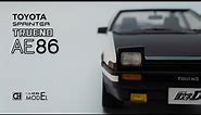 Initial D Toyota AE86 TRUENO Model Car Full Build | Aoshima | Step by Step