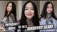 16 Ways to Wear a Burberry Scarf (or any rectangular scarf)