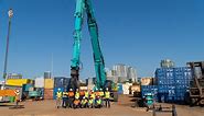 The first Kobelco SK1300DLC excavator arrives in Australia for Liberty Industrial