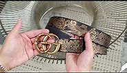 Gucci GG Marmont Men's Leather Belt w/Serpent: Overview & try-on