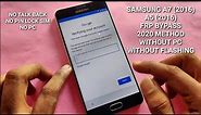 Samsung A7 6 (A710) FRP Final Method 2020 Without PC Without Flashing | A5 6 FRP Bypass