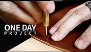 My most recommended project for leathercraft beginners | Easy & Simple