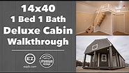 14x40 Tiny Home Walkthrough-Deluxe Lofted Barn Cabin with Premium Package #14331 Shed to Cabin