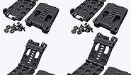 CUZMAK 4-Pack Tactical Belt Clips Universal Utility EDC Belt Clip Outdoor Loops Camping Knife Blade Lock Large with Hardware for Holsters or Mag Pouches Sheath Tools