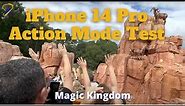 iPhone 14 Pro Action Mode Test on Big Thunder Mountain Roller Coaster at Magic Kingdom