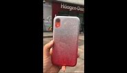 iPhone XR glitter case pink