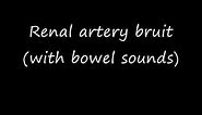 Renal artery bruit
