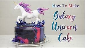 How to Make A Unicorn Cake | Galaxy Themed | Lacupella