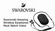 Swarovski Store | Swarovski Bluetooth Wireless Earphones | Black Color | Amazing Earphones