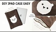 DIY Ipad Case Easy, How to Make Ipad Cover at Home Easy(Sewing Tutorial)