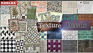 Decals Codes Tiles Textures | Decals Ids | Bloxburg ROBLOX