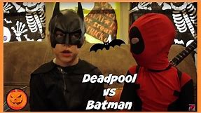 Kid Deadpool vs Batman in Real Life Halloween Costumes | New Little Superheroes | SuperHero Kids