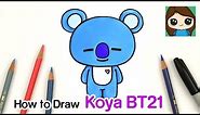 How to Draw BT21 Koya | BTS RM Persona