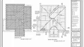 How to read Roof and Roof framing Plan.