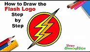 Learn How to Draw the Flash Logo Step by Step | Easy Flash Logo Drawing Tutorial