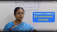 [TAMIL] Phonetic Symbols | 24 Consonant Sounds | Phonetics for SPELLBEE | Phonetics with Vennila