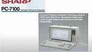 Sharp PC-7100 - Luggable Portable XT 8086 with DOS (newer PC-7000)