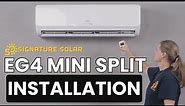 EG4 Mini Split Air Conditioner Installation and Overview -Energy-Efficient Climate Control Solutions