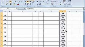 How to Create and Format a Blank Form Using Microsoft Excel Spreadsheet