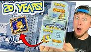 FINALLY AFTER 20 YEARS! Opening The ENTIRE Art Box Of Pokemon Stickers From The 90s!