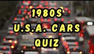 1980s USA Cars Quiz