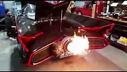 Batmobile Flamethrower Shoots Big Flame!!!