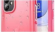 SPORTLINK Waterproof Case for iPhone 11, Full Body Heavy Duty Protection Full Sealed Cover Shockproof Dustproof Built-in Clear Screen Protector Rugged Case for iPhone 11 6.1 Inch (Pink)