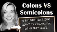 Colons VS Semicolons | : VS ; | English Punctuation Lesson with QUIZ