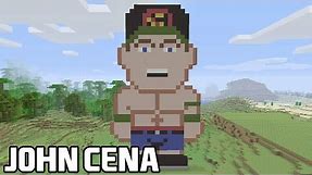 Minecraft Tutorials - John Cena Pixel Art