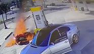 ABC10 - Watch | Motorcycle catches fire at Ceres Shell gas...