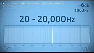 20 - 20,000 Hz Audio Sweep | Range of Human Hearing