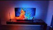 Samsung 2023 "Ambilight TV" by using the Philips Hue Sync TV app | HW-Q990C and 65S90C