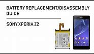Sony Xperia Z2 Battery Replacement Back Cover Disassembly