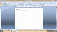 How to set Tabs and Margins Using the Ruler Bar in Word