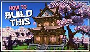 How to Build a Cherry Blossom Temple | Minecraft 1.20 Tutorial