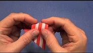 How To Fold an Origami Striped Heart