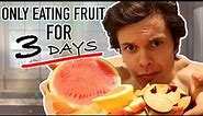 I Tried The Fruitarian Diet | My Experience Going RAW VEGAN For 3 Days...