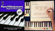 A-1 Piano Key Names - FREE Beginner Piano Video Lessons - Lesson 1