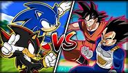 Goku & Vegeta VS Sonic & Shadow | Sprite Animation