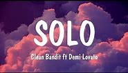 Clean Bandit, Demi Lovato - Solo (Lyrics) | Charlie Puth, Cartoon